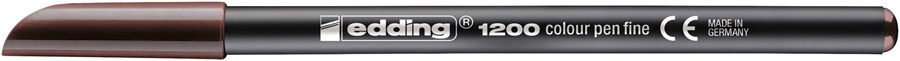 edding 1200 Fasermaler dunkelbraun, Rundspitze 1 mm (Art.-Nr.: 4-1200018)
