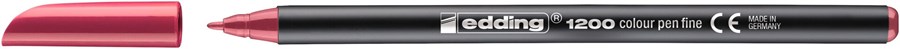 edding 1200 Fasermaler karminrot, Rundspitze 1 mm (Art.-Nr.: 4-1200019)