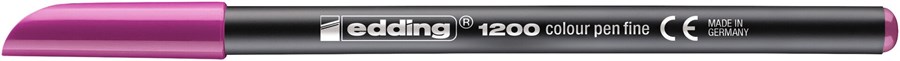 edding 1200 Fasermaler rot-violett, Rundspitze 1 mm (Art.-Nr.: 4-1200020)