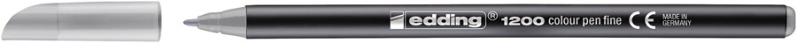 edding 1200 Fasermaler pastell silbergrau, Rundspitze 1 mm (Art.-Nr.: 4-1200026)