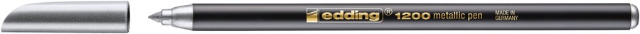 edding 1200 Fasermaler metallic silber, Rundspitze 1-3 mm (Art.-Nr.: 4-1200054)