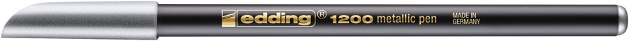 edding 1200 Fasermaler metallic silber, Rundspitze 1-3 mm (Art.-Nr.: 4-1200054)