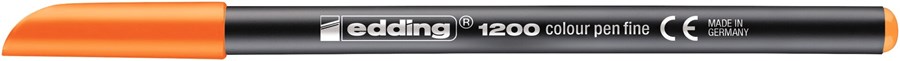 edding 1200 Fasermaler neonorange, Rundspitze 1 mm (Art.-Nr.: 4-1200066)