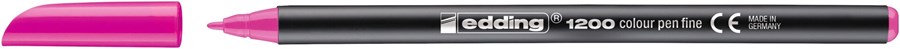 edding 1200 Fasermaler neonrosa, Rundspitze 1 mm (Art.-Nr.: 4-1200069)