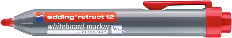 edding retract 12 Whiteboardmarker rot, Rundspitze 1,5-3 mm (Art.-Nr.: 4-12002)