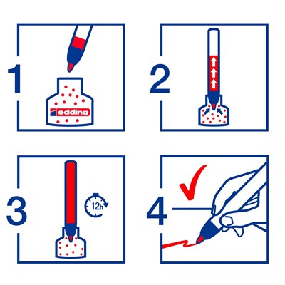 edding retract 12 Whiteboardmarker blau, Rundspitze 1,5-3 mm (Art.-Nr.: 4-12003)