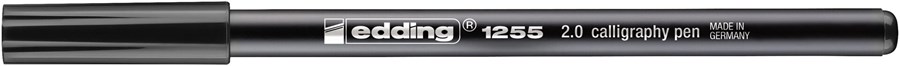 edding 1255 Kalligrafiestift Schwarz, Kalligrafie Spitze 2 mm (Art.-Nr.: 4-125520-001)