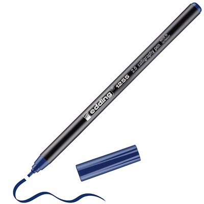edding 1255 Kalligrafiestift stahlblau, Kalligrafie Spitze 2 mm (Art.-Nr.: 4-125520-017)