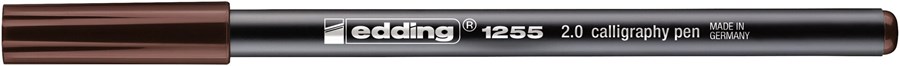 edding 1255 Kalligrafiestift dunkelbraun, Kalligrafie Spitze 2 mm (Art.-Nr.: 4-125520-018)