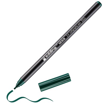 edding 1255 Kalligrafiestift flaschengrün, Kalligrafie Spitze 2 mm (Art.-Nr.: 4-125520-025)