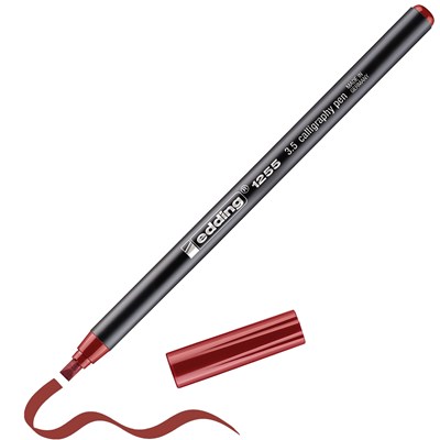 edding 1255 Kalligrafiestift karmesin, Kalligrafie Spitze 3,5 mm (Art.-Nr.: 4-125535-046)