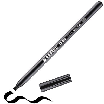 edding 1255 Kalligrafiestift Schwarz, Kalligrafie Spitze 5 mm (Art.-Nr.: 4-125550-001)