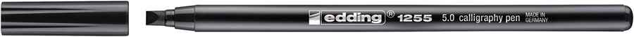 edding 1255 Kalligrafiestift Schwarz, Kalligrafie Spitze 5 mm (Art.-Nr.: 4-125550-001)