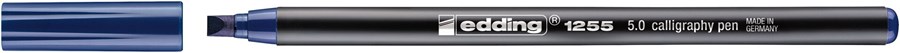 edding 1255 Kalligrafiestift stahlblau, Kalligrafie Spitze 5 mm (Art.-Nr.: 4-125550-017)
