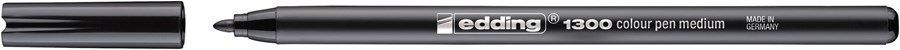 edding 1300 Fasermaler schwarz, Rundspitze 2 mm (Art.-Nr.: 4-1300001)