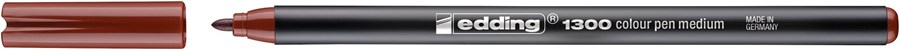 edding 1300 Fasermaler braun, Rundspitze 2 mm (Art.-Nr.: 4-1300007)