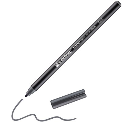 edding 1300 Fasermaler grau, Rundspitze 2 mm (Art.-Nr.: 4-1300012)