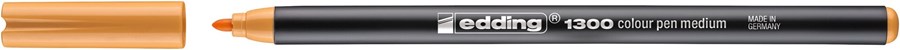 edding 1300 Fasermaler hellorange, Rundspitze 2 mm (Art.-Nr.: 4-1300016)