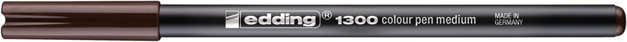 edding 1300 Fasermaler dunkelbraun, Rundspitze 2 mm (Art.-Nr.: 4-1300018)