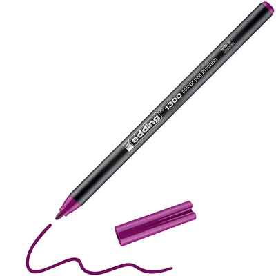 edding 1300 Fasermaler rot-violett, Rundspitze 2 mm (Art.-Nr.: 4-1300020)