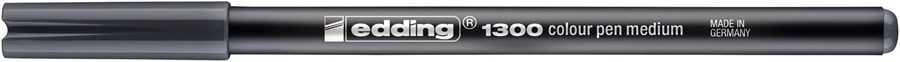 edding 1300 Fasermaler dunkelgrau, Rundspitze 2 mm (Art.-Nr.: 4-1300021)