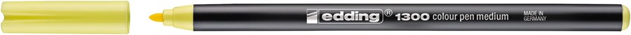 edding 1300 Fasermaler zitronengelb, Rundspitze 2 mm (Art.-Nr.: 4-1300022)
