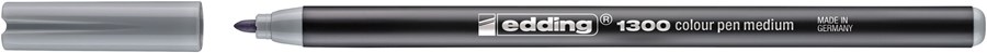 edding 1300 Fasermaler silbergrau, Rundspitze 2 mm (Art.-Nr.: 4-1300026)
