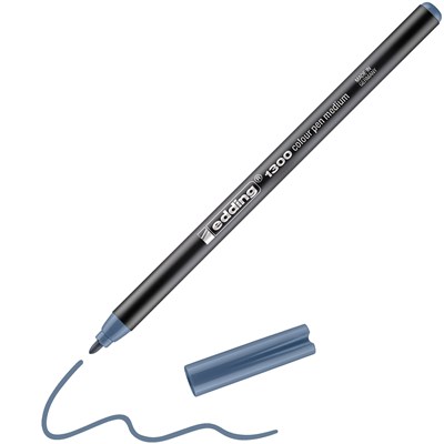 edding 1300 Fasermaler blaugrau, Rundspitze 2 mm (Art.-Nr.: 4-1300041)