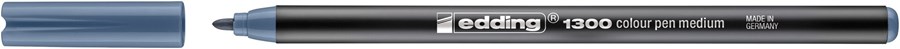 edding 1300 Fasermaler blaugrau, Rundspitze 2 mm (Art.-Nr.: 4-1300041)