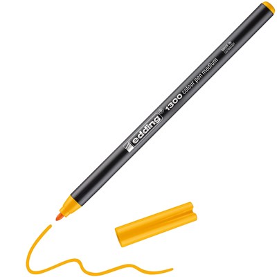 edding 1300 Fasermaler brillantgelb, Rundspitze 2 mm (Art.-Nr.: 4-1300043)