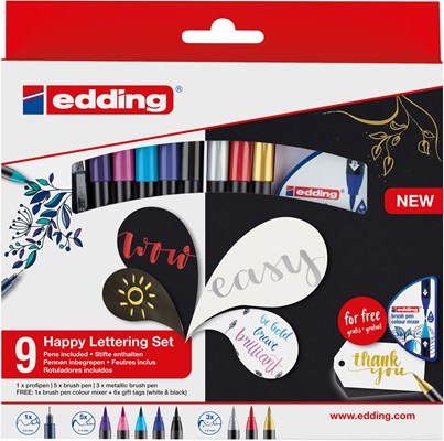 edding 1340 edding Happy Lettering Set (Art.-Nr.: 4-1340-9-S2)