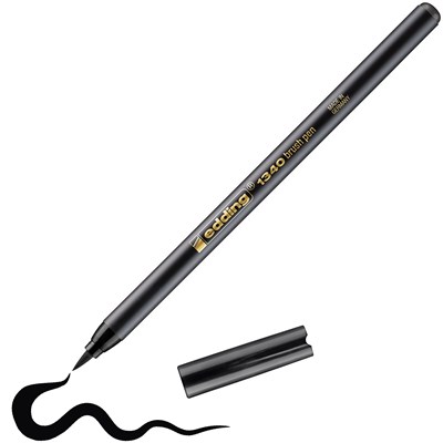 edding 1340 Pinselstift schwarz, Pinselspitze 1-6 mm (Art.-Nr.: 4-1340001)