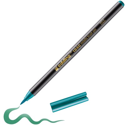 edding 1340 Pinselstift grün metallic, Pinselspitze 1-6 mm (Art.-Nr.: 4-1340074)