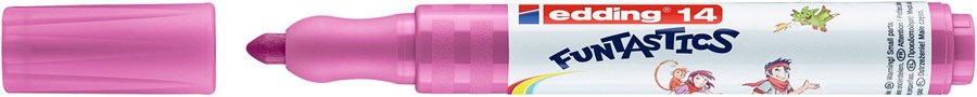 edding 14 FUNTASTICS Kinderfasermaler Himbeer, Rundspitze 3 mm (Art.-Nr.: 4-14061)