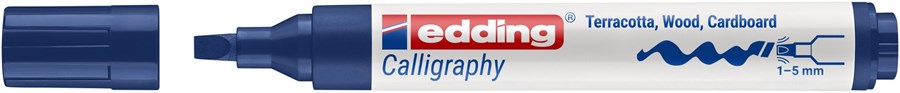 edding 1455 Kalligrafiemarkerstahlblau, Spitze 1-5 mm (Art.-Nr.: 4-1455017)
