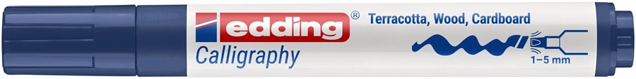 edding 1455 Kalligrafiemarkerstahlblau, Spitze 1-5 mm (Art.-Nr.: 4-1455017)