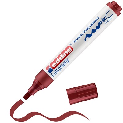edding 1455 Kalligrafiemarker Karmesin, Spitze 1-5 mm (Art.-Nr.: 4-1455046)