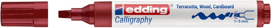 edding 1455 Kalligrafiemarker Karmesin, Spitze 1-5 mm (Art.-Nr.: 4-1455046)