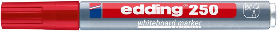 edding 250 Whiteboardmarker rot, Rundspitze 1,5-3 mm (Art.-Nr.: 4-250002)