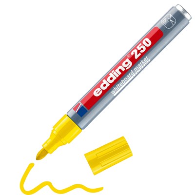 edding 250 Whiteboardmarker gelb, Rundspitze 1,5-3 mm (Art.-Nr.: 4-250005)
