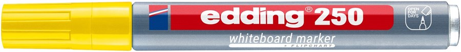 edding 250 Whiteboardmarker gelb, Rundspitze 1,5-3 mm (Art.-Nr.: 4-250005)