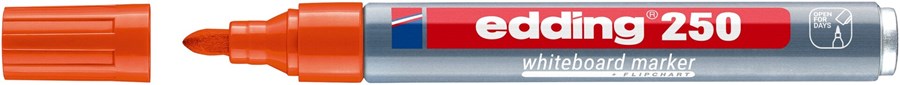 edding 250 Whiteboardmarker orange, Rundspitze 1,5-3 mm (Art.-Nr.: 4-250006)