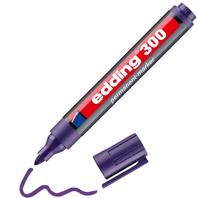 edding 300 Permanentmarker violett, Rundspitze 1,5-3 mm (Art.-Nr.: 4-300008)