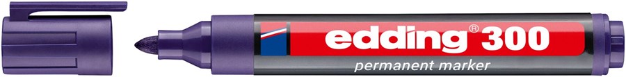 edding 300 Permanentmarker violett, Rundspitze 1,5-3 mm (Art.-Nr.: 4-300008)