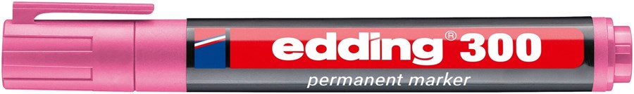 edding 300 Permanentmarker rosa, Rundspitze 1,5-3 mm (Art.-Nr.: 4-300009)