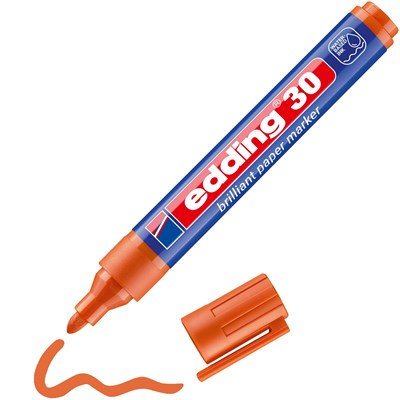 edding 30 Brilliant-Papiermarker orange, Rundspitze 1,5-3 mm (Art.-Nr.: 4-30006)