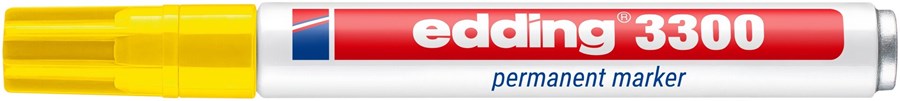 edding 3300 Permanentmarker gelb, Keilspitze 1-5 mm (Art.-Nr.: 4-3300005)