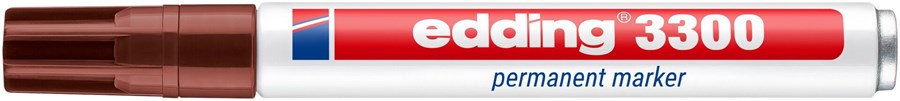 edding 3300 Permanentmarker braun, Keilspitze 1-5 mm (Art.-Nr.: 4-3300007)