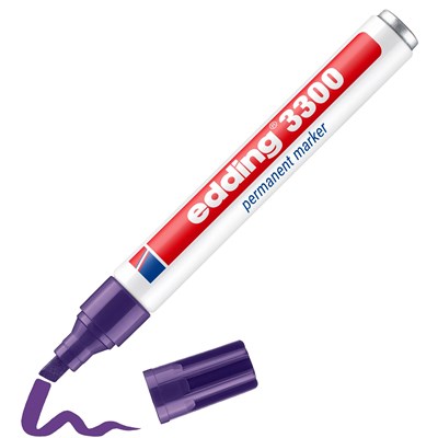 edding 3300 Permanentmarker violett, Keilspitze 1-5 mm (Art.-Nr.: 4-3300008)