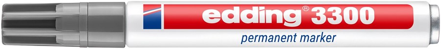edding 3300 Permanentmarker grau, Keilspitze 1-5 mm (Art.-Nr.: 4-3300012)
